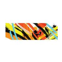 wall painting abstract mural street art packaging color splash background vector