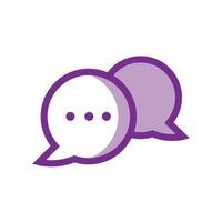 Vector chat bubble icon sign symbol