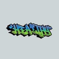 graffiti vector tagging letter word text street art mural