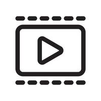 Video Camera Icon Vector Illustration, Video Player Sign, Technology Icon, Live Video Broadcasting Symbol, Camera Recorder, Film And Multimedia Design Elements For Mobile Apps And Website Illustration