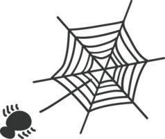 a spider on the cobweb png