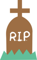 A brown tombstone png