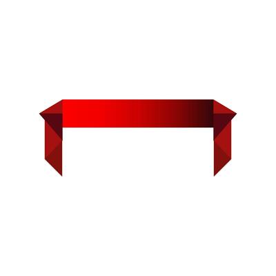 red ribbons modern design