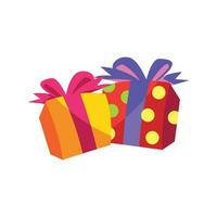 Vector birthday colorful present box design