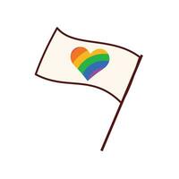 Vector flat pride month lgbt flags