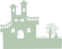 ein Grün Schloss und Baum png