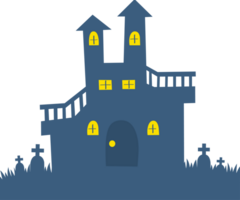 A blue castle png