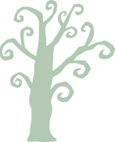 une vert arbre de Halloween png