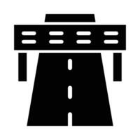 Highway Vector Glyph Icon For Personal And Commercial Use.