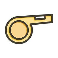 Whistle Vector Thick Line Filled Colors Icon For Personal And Commercial Use.