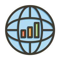 Economics Vector Thick Line Filled Colors Icon For Personal And Commercial Use.