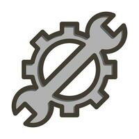 Optimization Vector Thick Line Filled Colors Icon For Personal And Commercial Use.