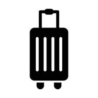 Suitcase Vector Glyph Icon For Personal And Commercial Use.