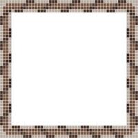 Brown tile frame, Mosaic tile frame or background, Tile background, Seamless pattern, Mosaic seamless pattern, Mosaic tiles texture or background. Bathroom wall tiles, swimming pool tiles. vector