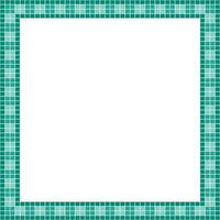 Green tile frame, Mosaic tile frame or background, Tile background, Seamless pattern, Mosaic seamless pattern, Mosaic tiles texture or background. Bathroom wall tiles, swimming pool tiles. vector