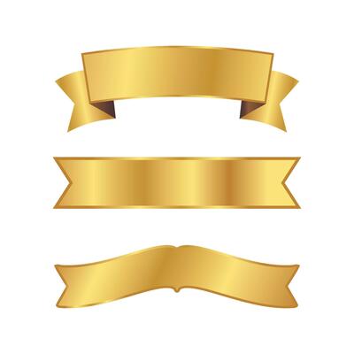 Gold Ribbon Vector Art, Icons, and Graphics for Free Download