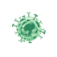 Vector covid-19 virus cell biotechnology green graphic