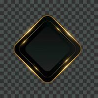 Vector realistic golden frame template