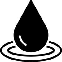 solid icon for drop vector