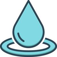 color icon for drop vector