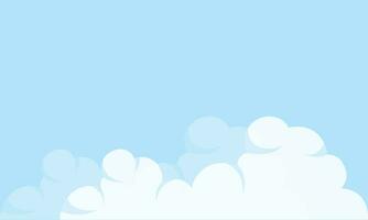 Vector cloudy blue background, vector illustration