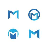 M Letter Logo Template vector