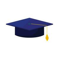 Vector graduation cap symbol of education illustration design