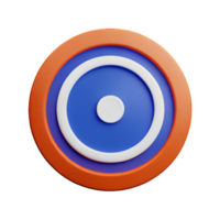 circle 3d icon illustration png