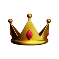 crown 3d icon illustration png