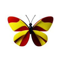 papillon 3d icône illustration png