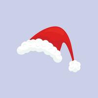 Vector flat design santa claus hat