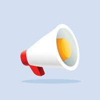 Vector megaphone loudspeaker speaker bullhorn alert vector illustration