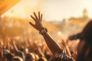 crowd of people watching concert photo