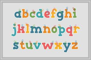 Versatile Collection of Paper Notes Alphabet Letters for Various Uses vector