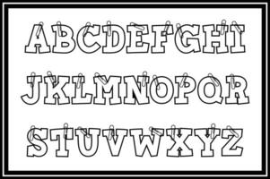 Versatile Collection of Paper Notes Alphabet Letters for Various Uses vector
