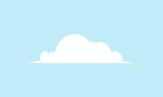 Vector white clouds on blue background