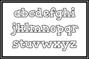 versátil colección de súper puntada alfabeto letras para varios usos vector