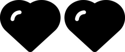 sólido icono para doble vector