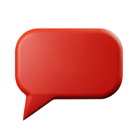 speech bubble 3d icon illustration png