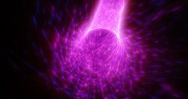Abstract blurred purple glowing energy tunnel background photo