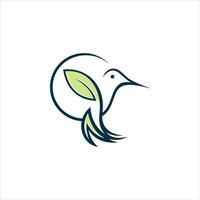 Colibri corporate logo. Bird icon design vector