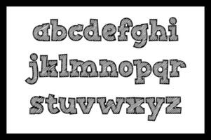 versátil colección de Escribiendo creaciones alfabeto letras para varios usos vector