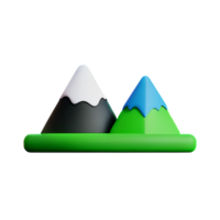 Berg 3d Symbol Illustration png