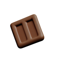 cioccolato 3d interpretazione icona illustrazione png