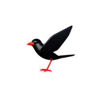 magnifique des oiseaux 3d icône illustration png