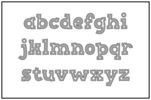 versátil colección de niños elección alfabeto letras para varios usos vector