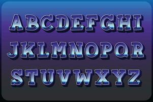 Versatile Collection of Metallic Alphabet Letters for Various Uses vector