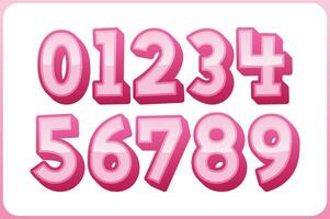 Versatile Collection of Ladies Numbers for Various Uses vector