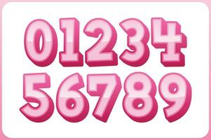 Versatile Collection of Ladies Numbers for Various Uses vector