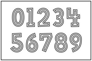 Versatile Collection of Kids Choice Numbers for Various Uses vector